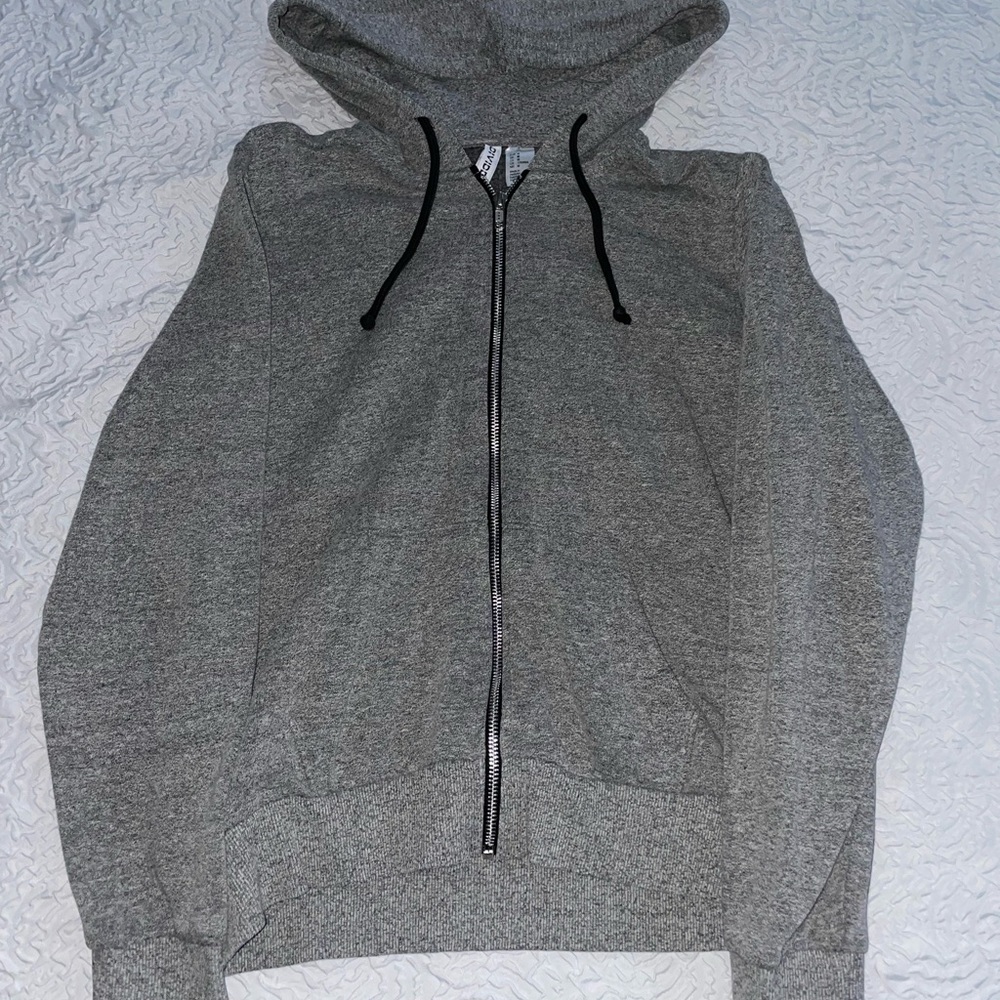 DIVIDED charcoal grey zip-up hoodie